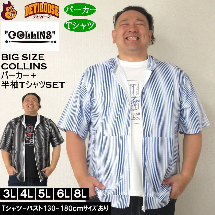 大きいサイズ メンズ セット販売 COLLINS メッシュグラデ