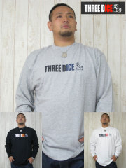 (大きいサイズ)ＴＨＲＥＥ　ＤＩＣＥ（スリーダイス）「Ｔ－ＤＩＣＥ」ロンＴＥＥ